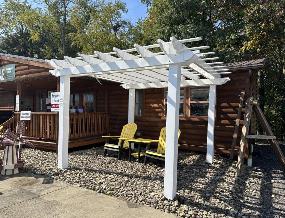 10x10 White Vinyl Traditional Pergola